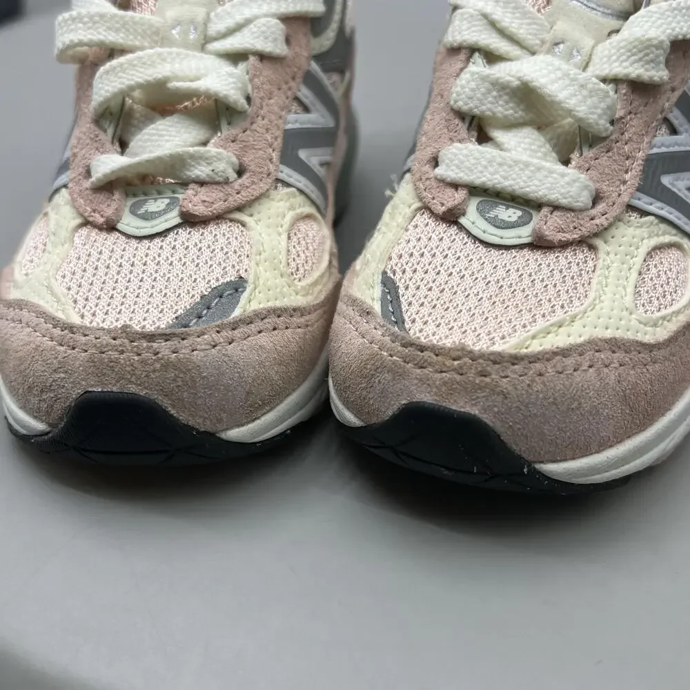 New Balance 990v6 Shoes Kids Size 5.5 W Pink Suede Running Comfort Baby Sneakers